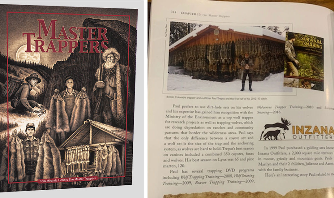 Paul Highlighted in Master Trapper Book